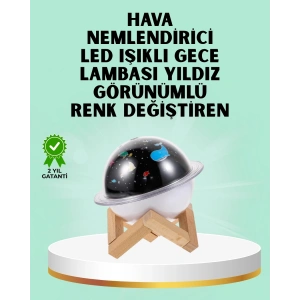 Projektör ışığı bulunan USB bağlantılı mini aromaterapi destekli hava nemlendirici