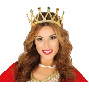 Rönesans Kostümlü Kraliyet Ortaçağ Altın Gold Kraliçe Prenses Tacı (5047)