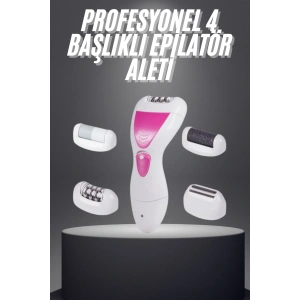 Şarjlı Epilasyon Cihazı Çok Başlıklı Ayak Bakımına Uygun Epilatör Aleti