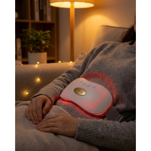 Şarjlı Kızılötesi Isı Terapili Titreşimli Bel ve Rahim Destek Kemeri USB 45-50 Derece Ayarlı