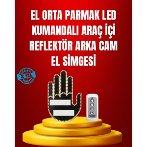 Suya Dayanıklı LED El Park Uyarı Cihazı Uzaktan Kumandalı 2025