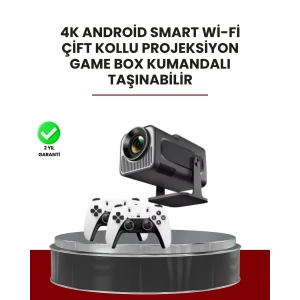 Taşınabilir Full HD Projektör - 1 GB RAM, 8 GB Hafıza