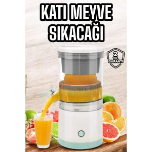 Taşınabilir Kablosuz Taşınabilir Şarjlı Narenciye Sıkacağı Portakal Meyve Sıkacağı Çift lı