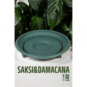 Tekerlekli Saksı Altığı 37 CM YEŞİL