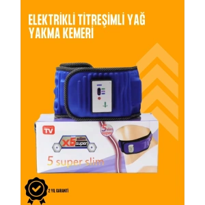Titreşimli Masaj ve Zayıflama Kemeri – 5 Motor, 20 Mıknatıs, Ayarlanabilir Hız