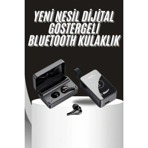 TWS Bluetooth Kulaklık Aynalı Kulaklık Dijital Göstergeli Dokunmatik Kontrol