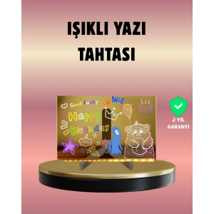 USB Bağlantılı LED Akrilik Çizim ve Not Tahtası