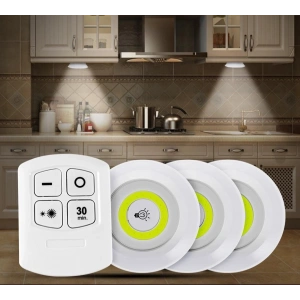 Uzaktan Kumandalı Yapışkanlı Kablosuz Pilli LED 3’lü (5047)