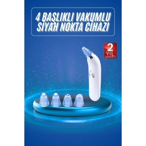 Vakumlu Siyah Nokta Ve Yüz Temizleme Cihazı 4 Başlıklı