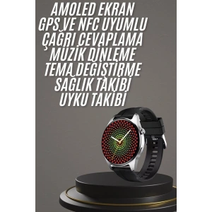 Yeni Nesil Akıllı Saat 1.5 Inç Amoled Ekran Çağrı Cevaplayabilen