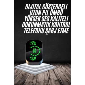 Yeni Nesil Bluetooth Kulaklık Çağrı Cevaplayabilen Dijital Göstergeli Powerbankli