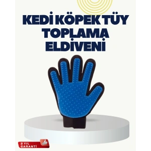 Yumuşak Silikonlu Kedi ve Köpek Tüy Toplama Eldiveni – Masaj Etkili Tüy Dökülme Önleyici