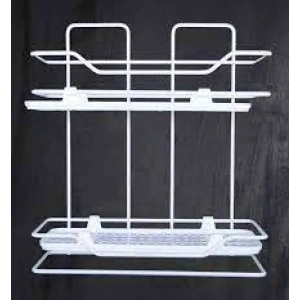 ZAMBAK 2Lİ RAF SİYAH BEYAZ (5047)