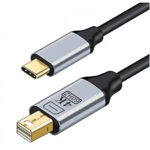 ZR126 Siyah Type-C Mini Dp Çevirici Kablo 1,8 M