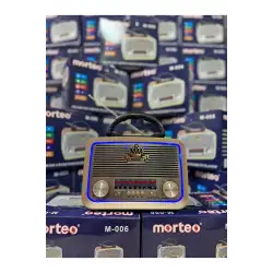Morteo Nostalji Bluetooth Radyo Usb Sd Mp3 Player M-006