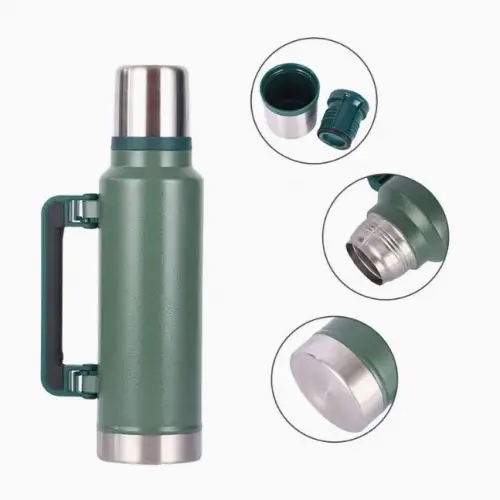 2 litre Kapasiteli Klasik Yeşil Termos