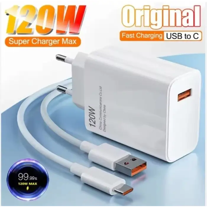 120 Watt Hızlı Çift Turbo Şarj Cihazı