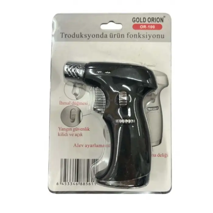 1300 Derece Torch Jet Pürmüz Çakmak Alüminyum Kasa Or-100