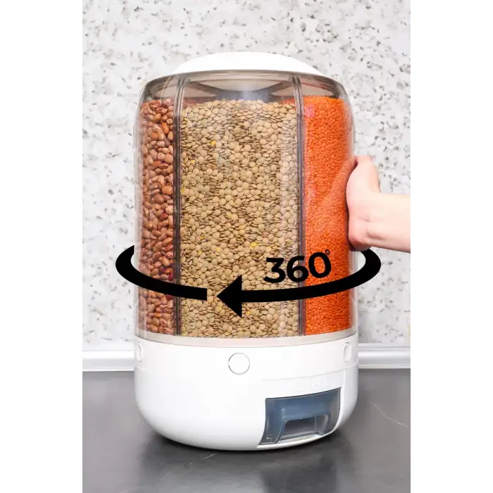 Alitech Kuru Gıda Ve Bakliyat 6lı Erzak Saklama Kabı 10 Kg