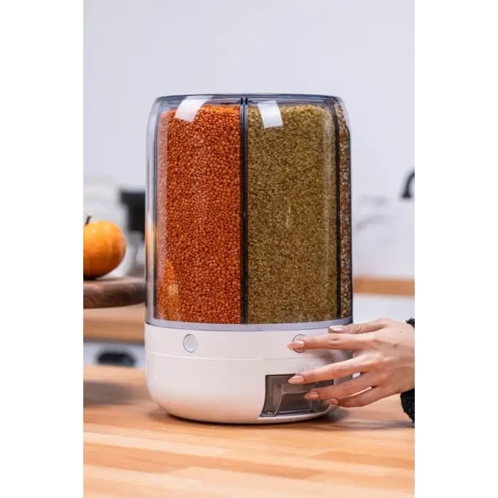 Alitech Kuru Gıda Ve Bakliyat 6lı Erzak Saklama Kabı 10 Kg