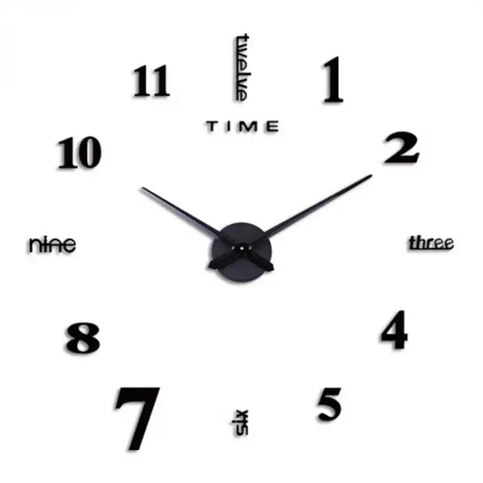 3d Wall Dıy Clock Yeni Nesil 3d Duvar Saati