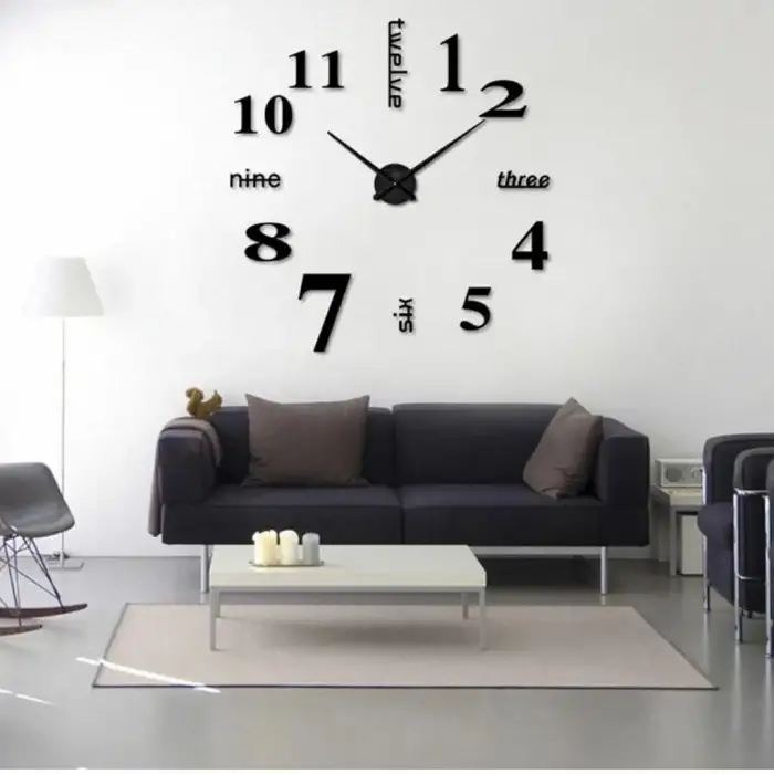 3d Wall Dıy Clock Yeni Nesil 3d Duvar Saati
