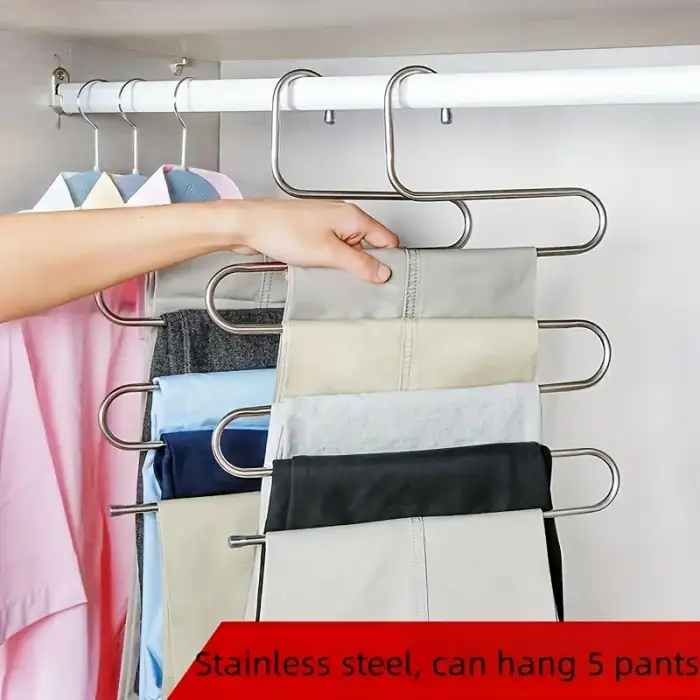 5 Katlı Pantolon Eşarp Askısı Metal Egonex