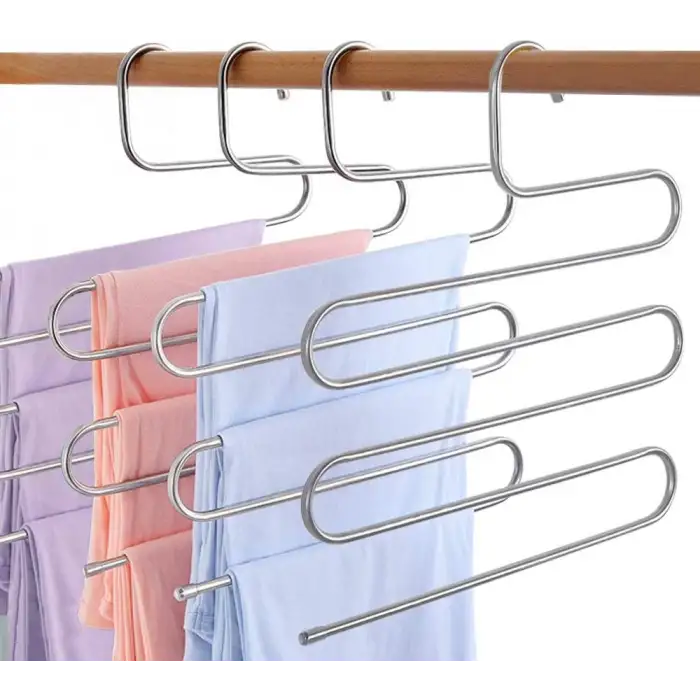 5 Katlı Pantolon Eşarp Askısı Metal Egonex