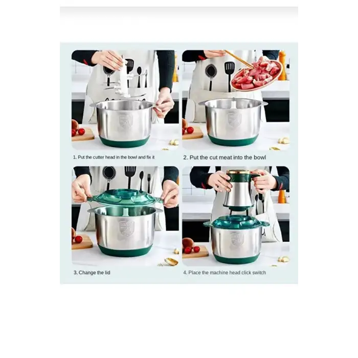 5 Litre 5 Bıçaklı Blender Kıyma Dograyıcı Robot Rondo