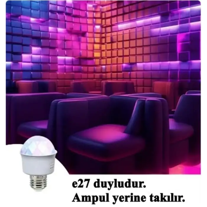 Egonex Mini Disco Ampulü, Led Ac85-260v