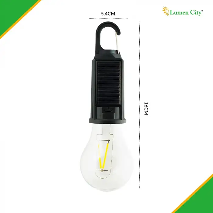 Solar Güneş Enerjili Led Ampul 3 Modlu Uzaktan Kumandalı Solar Camping Lamp