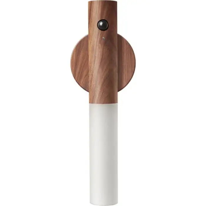 Sensörlü Usb Şarjlı Mıknatıslı Taşınabilir Duvar Aplik Masa Lambası Ahşap Görünümlü Gün Işığı