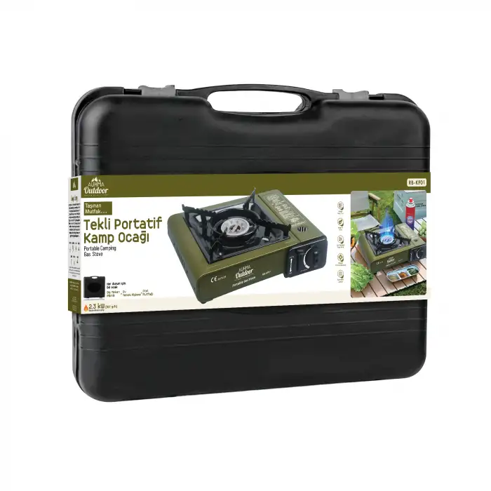 Auhma Outdoor Rb-kf01 ( 2.3kw ) ( Renkli ) Tekli Portatif Kamp Ocak ( Plastik Çantalı )*6