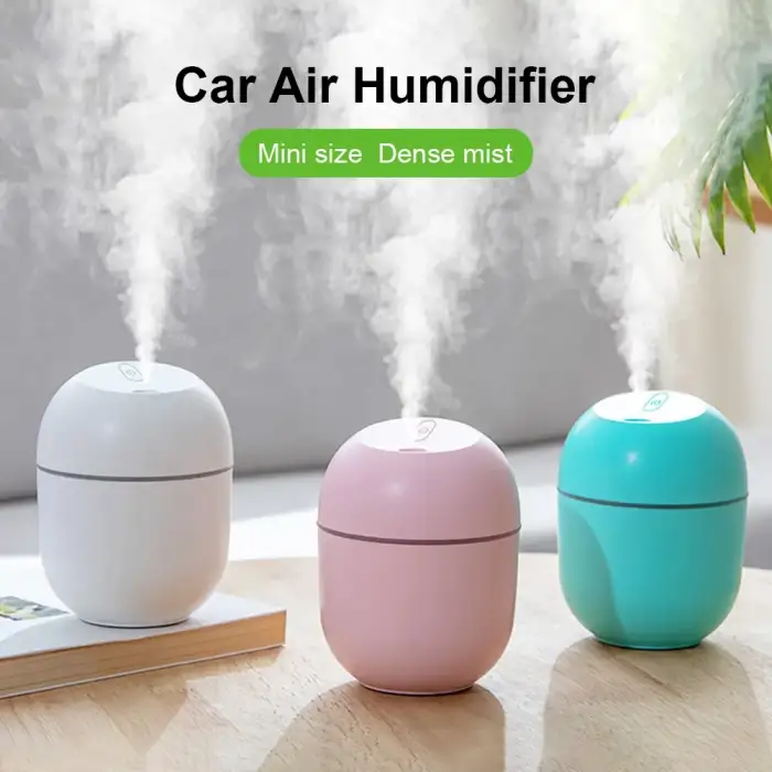 Mini Usb Şarjlı & Işıklı Hava Nemlendirici & Buhar Makine & Koku Giderici