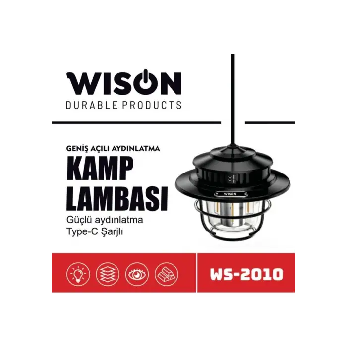 Wison WS-2010 Geniş Açılı Aydınlatma Kamp Lambası