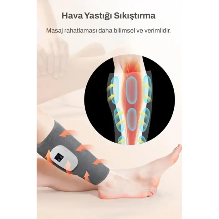 Egonex Şarjlı,Isıtmalı ve Sıkma Diz ve Baldır Masaj Aleti