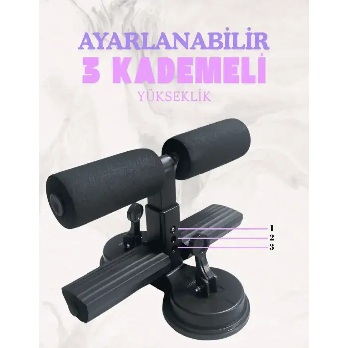 Çift Vantuzlu Mekik Çekme Plastik Spor Aleti Direnç Lastikli Egonex