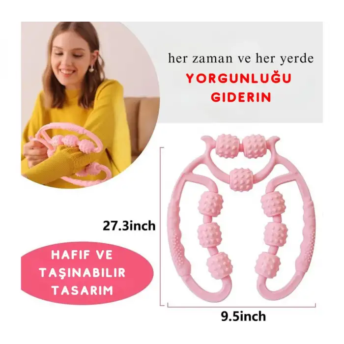 9 Tekerlekli Yoga Fitness Silindiri (roller) Egonex