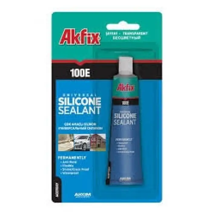 Akfix 100-e Sa-111 Aku-07 Şeffaf ( Tüp ) Silikon 50 Ml*24x8