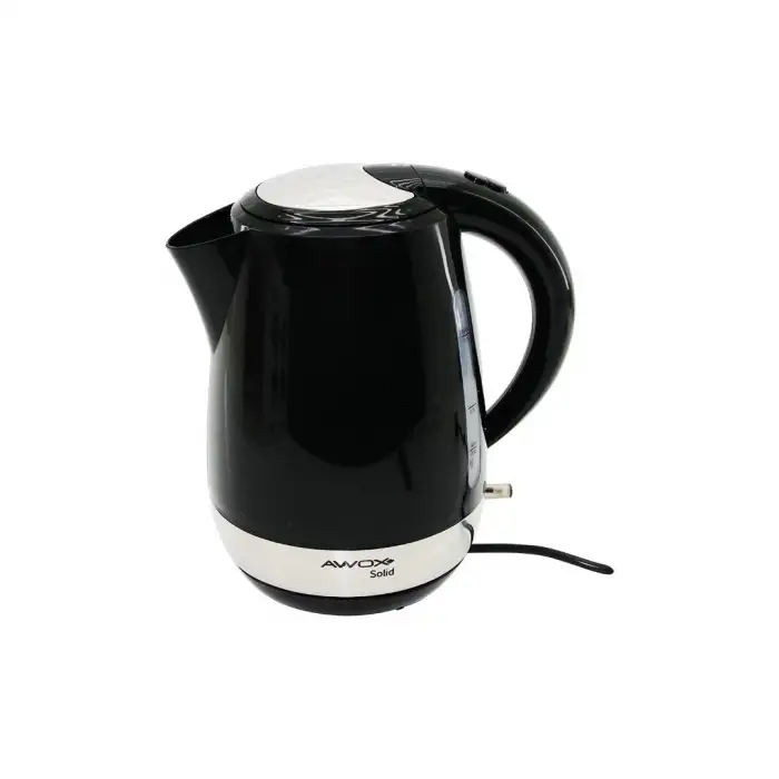 Awox ( Siyah ) Solid Kettle Su Isıtıcısı (1.7lt) (2000w) (su Göstergesi) (360° Gövde=krom Kaplı Taban) (gizli Rezistans)*16