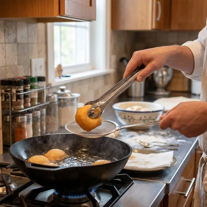 Baysa-103 Çörek Kızartma Süzgeçli Maşa*70