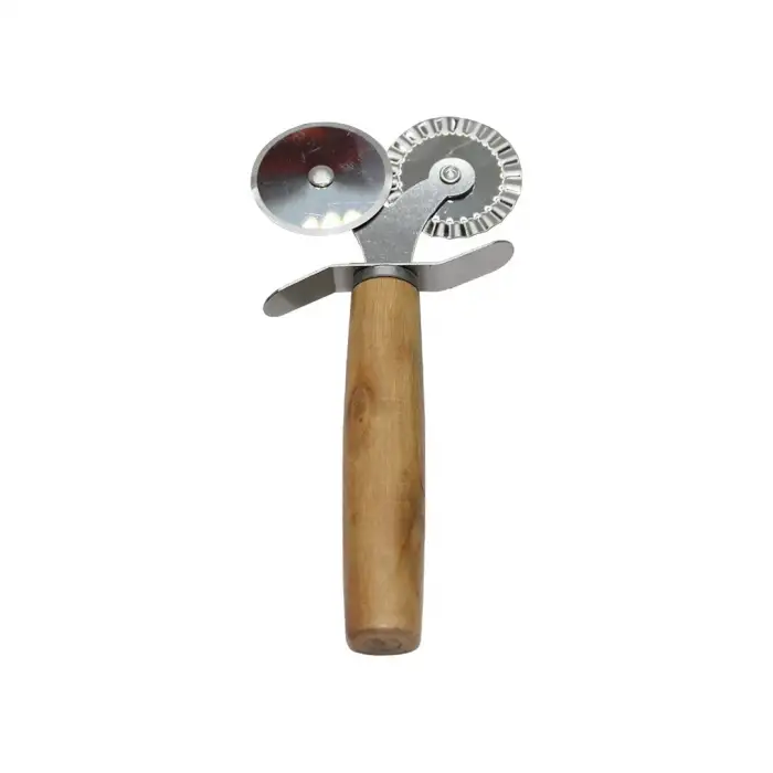 Baysa-676 ( Çift Başlı ) ( Ahşap Saplı ) Hamur Pizza Ruleti*240