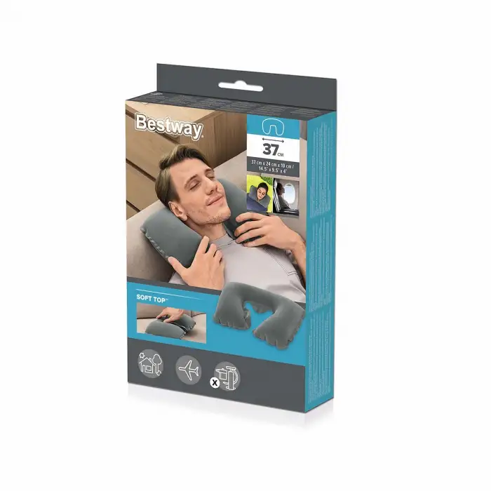 Bestway-67006 ( Boyuna Geçmeli ) Seyahat Boyun Yastık ( 37cm )*36=k