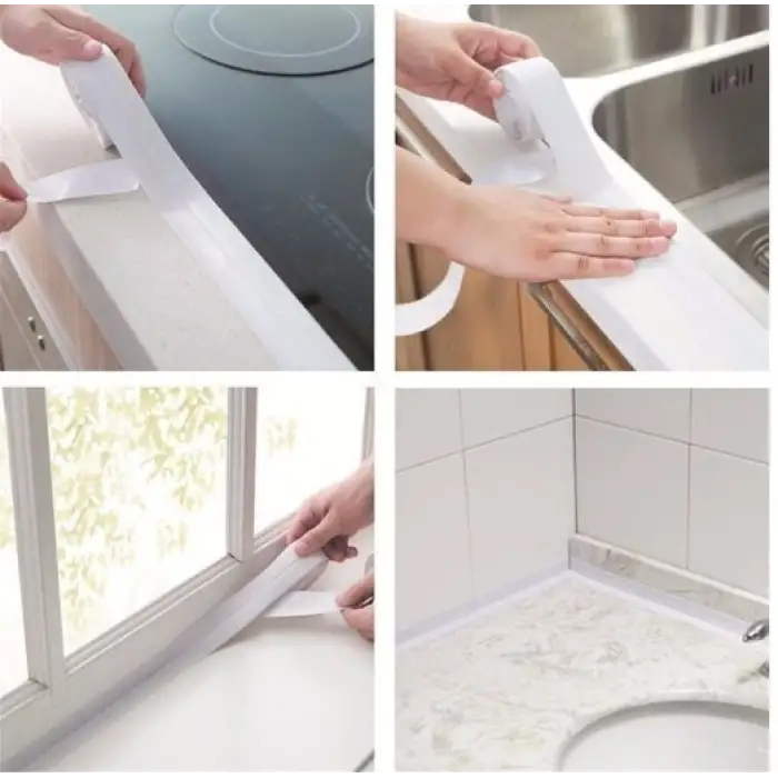 BEYAZ Su Sızdırmaz Lavabo Kenar Bandı (3.2m)