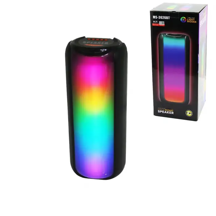 Blic Ms-3626bt Speaker Hoparlör ( Bluetooth ) ( Wıreless Speaker ) ( 5 Farklı Işıklı ) ( Usb & Bluetooht & Dc 5v )*16