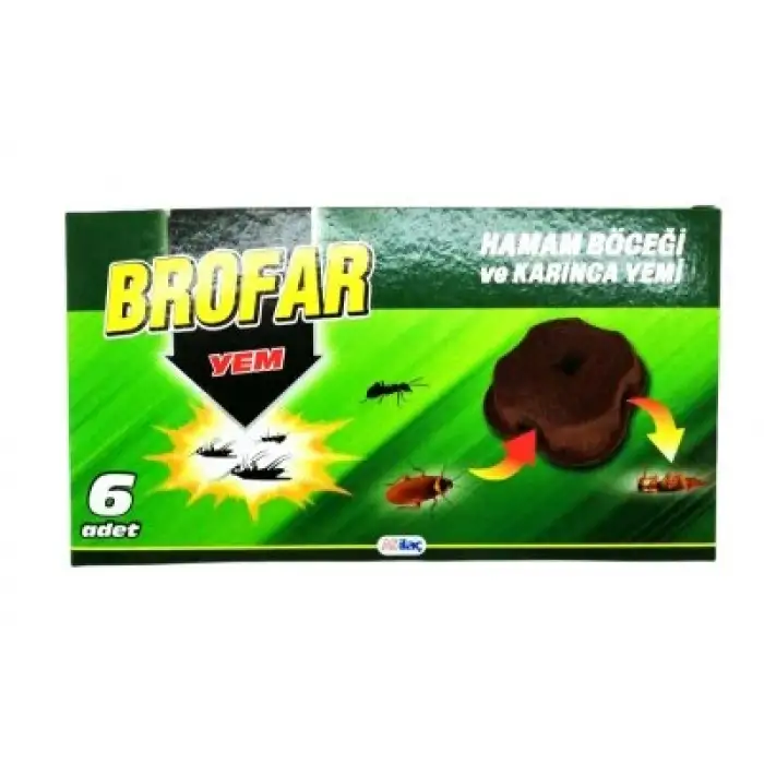 Brofar ( 6pcs ) Hamamböceği Ve Karınca Yemi*6x8