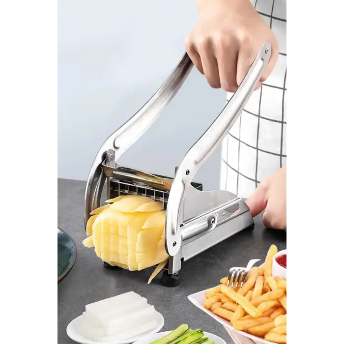 Çelik El Tipi Patates Sebze Dilimleyici Küp Rende Doğrayıcı