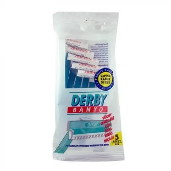 Derby-101020201-210 ( Banyo ) ( 5pcs Poşetli ) Saplı Jilet*14x8