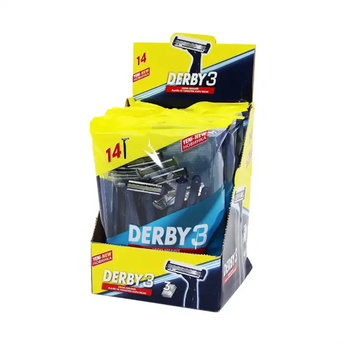 Derby Yeni-new 3 Bıçak 10+4pcs.poşetli*4x12
