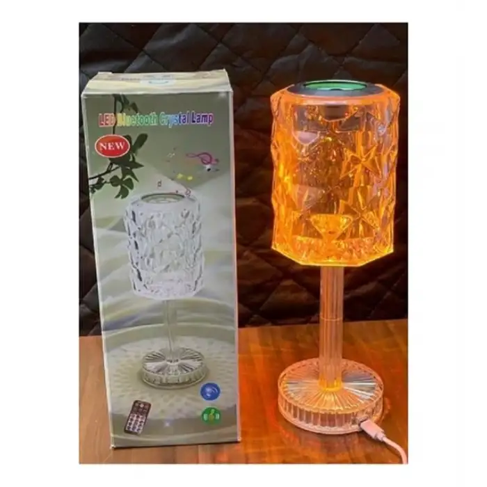 Kristal Masa Lamba Rgb Bluetooth Hoparlörlü Gece Lambası Hx-222